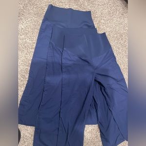 Bundle of 3 maternity navy blue scrub pants size small